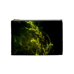 Beautiful Emerald Fairy Ferns In A Fractal Forest Cosmetic Bag (medium)  by jayaprime