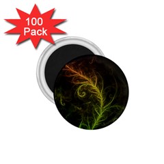 Fractal Hybrid Of Guzmania Tuti Fruitti And Ferns 1 75  Magnets (100 Pack)  by jayaprime