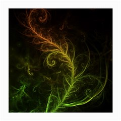 Fractal Hybrid Of Guzmania Tuti Fruitti And Ferns Medium Glasses Cloth by jayaprime