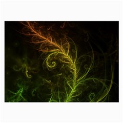 Fractal Hybrid Of Guzmania Tuti Fruitti And Ferns Large Glasses Cloth