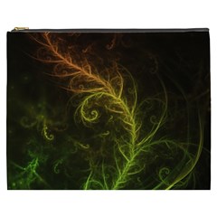 Fractal Hybrid Of Guzmania Tuti Fruitti And Ferns Cosmetic Bag (xxxl)  by jayaprime