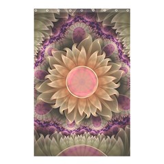 Pastel Pearl Lotus Garden Of Fractal Dahlia Flowers Shower Curtain 48  X 72  (small)  by jayaprime