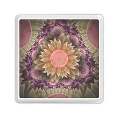 Pastel Pearl Lotus Garden Of Fractal Dahlia Flowers Memory Card Reader (square)  by jayaprime