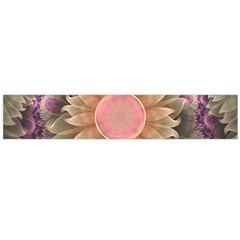 Pastel Pearl Lotus Garden Of Fractal Dahlia Flowers Flano Scarf (large) by jayaprime