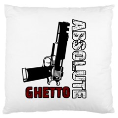 Absolute Ghetto Large Flano Cushion Case (two Sides) by Valentinaart