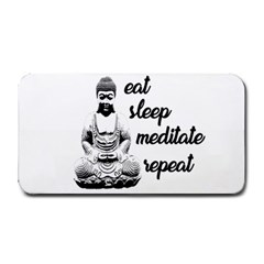 Eat, Sleep, Meditate, Repeat  Medium Bar Mats by Valentinaart