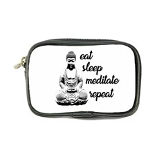 Eat, Sleep, Meditate, Repeat  Coin Purse by Valentinaart