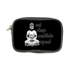 Eat, Sleep, Meditate, Repeat  Coin Purse by Valentinaart