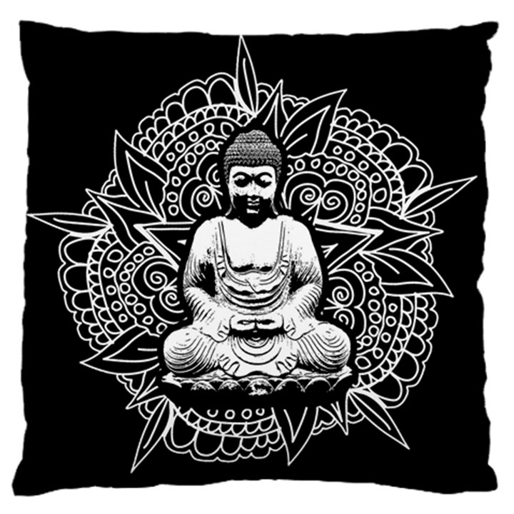 Ornate Buddha Large Cushion Case (Two Sides)