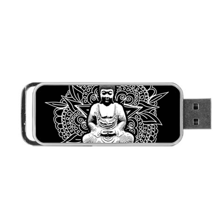 Ornate Buddha Portable USB Flash (One Side)