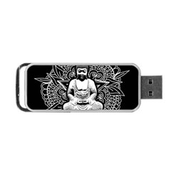 Ornate Buddha Portable Usb Flash (two Sides) by Valentinaart