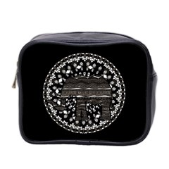 Ornate Mandala Elephant  Mini Toiletries Bag 2-side