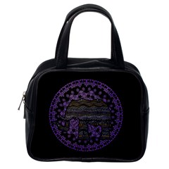 Ornate Mandala Elephant  Classic Handbags (one Side)