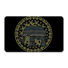 Ornate Mandala Elephant  Magnet (rectangular) by Valentinaart