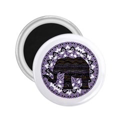 Ornate Mandala Elephant  2 25  Magnets