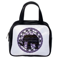 Ornate Mandala Elephant  Classic Handbags (one Side)