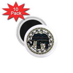 Ornate mandala elephant  1.75  Magnets (10 pack) 