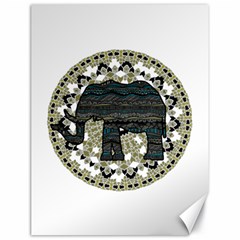 Ornate mandala elephant  Canvas 18  x 24  