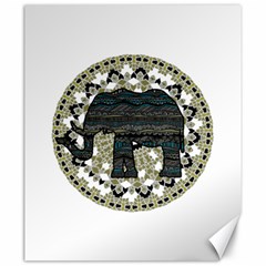 Ornate mandala elephant  Canvas 20  x 24  