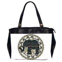 Ornate mandala elephant  Office Handbags (2 Sides) 