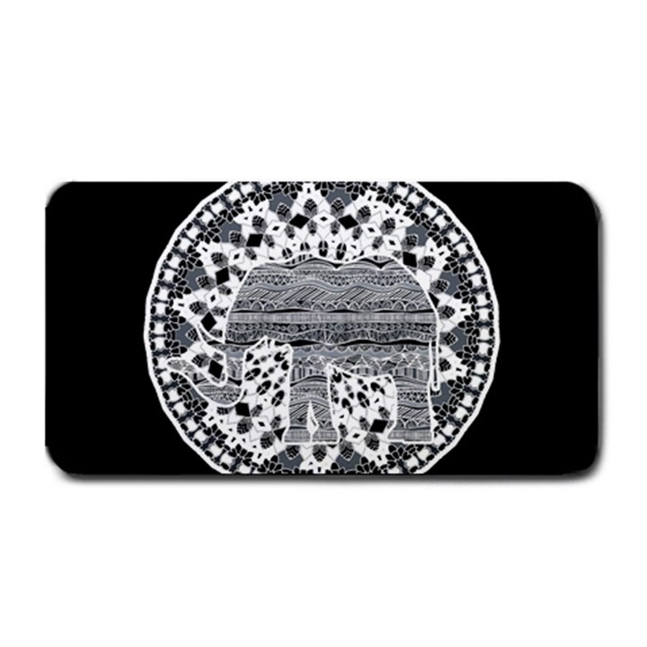 Ornate mandala elephant  Medium Bar Mats