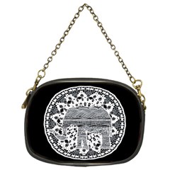 Ornate Mandala Elephant  Chain Purses (one Side) 