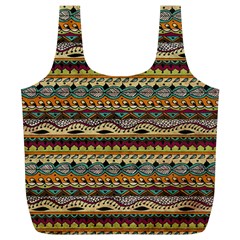 Aztec Pattern Full Print Recycle Bags (l) 