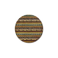 Aztec Pattern Golf Ball Marker (10 Pack)