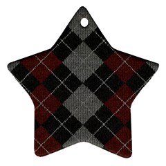 Wool Texture With Great Pattern Star Ornament (two Sides) by BangZart