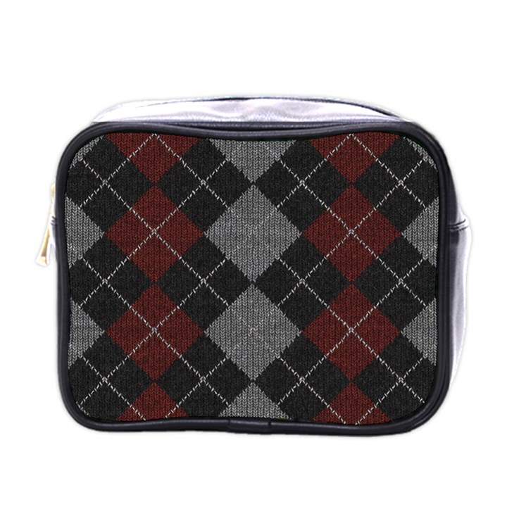 Wool Texture With Great Pattern Mini Toiletries Bags