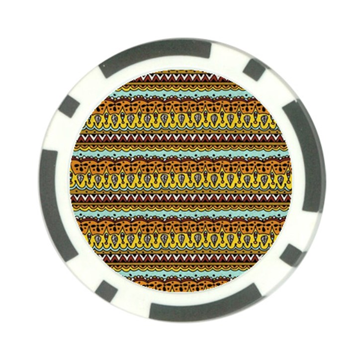 Bohemian Fabric Pattern Poker Chip Card Guard (10 pack)