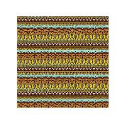 Bohemian Fabric Pattern Small Satin Scarf (square)