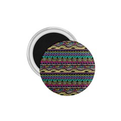 Aztec Pattern Cool Colors 1 75  Magnets by BangZart