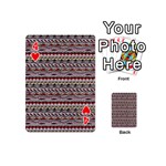 Aztec Pattern Patterns Playing Cards 54 (Mini)  Front - Heart4