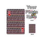 Aztec Pattern Patterns Playing Cards 54 (Mini)  Front - HeartQ