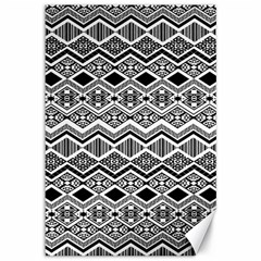 Aztec Design  Pattern Canvas 12  X 18   by BangZart