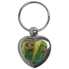 Chameleon Skin Texture Key Chains (heart)  by BangZart