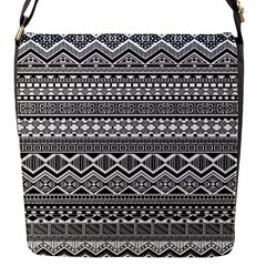 Aztec Pattern Design Flap Messenger Bag (s)