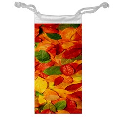 Leaves Texture Jewelry Bag by BangZart