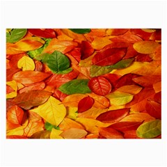 Leaves Texture Large Glasses Cloth by BangZart