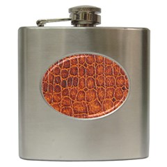 Crocodile Skin Texture Hip Flask (6 Oz) by BangZart