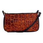 Crocodile Skin Texture Shoulder Clutch Bags Front