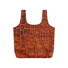 Crocodile Skin Texture Full Print Recycle Bags (s) 