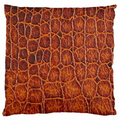 Crocodile Skin Texture Standard Flano Cushion Case (two Sides)