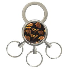 Gold Snake Skin 3-ring Key Chains by BangZart