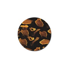 Gold Snake Skin Golf Ball Marker by BangZart
