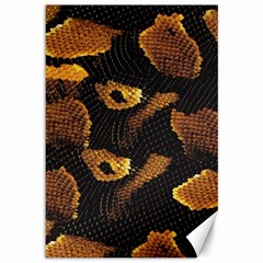 Gold Snake Skin Canvas 12  X 18  