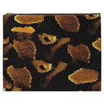 Gold Snake Skin Cosmetic Bag (XXXL)  Front