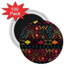 Bohemian Patterns Tribal 2 25  Magnets (100 Pack) 