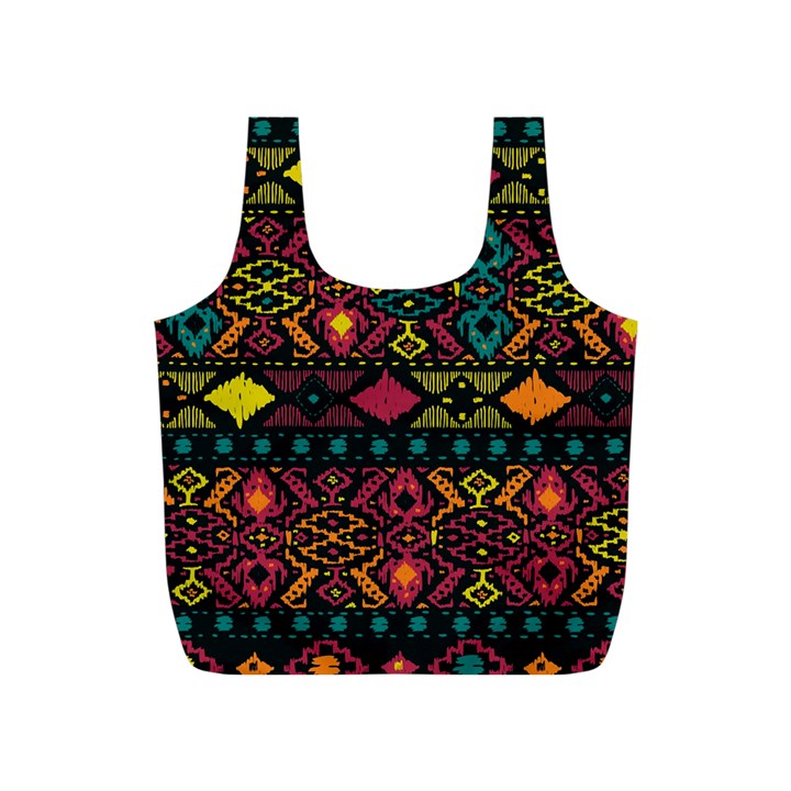 Bohemian Patterns Tribal Full Print Recycle Bags (S) 